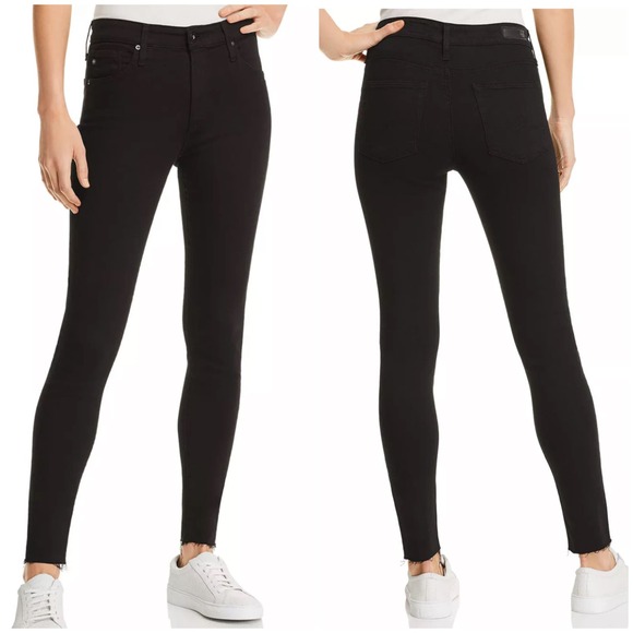 AG Adriano Goldschmied The Farrah Skinny High Rise Skinny Jeans Black Sz 31 NWT